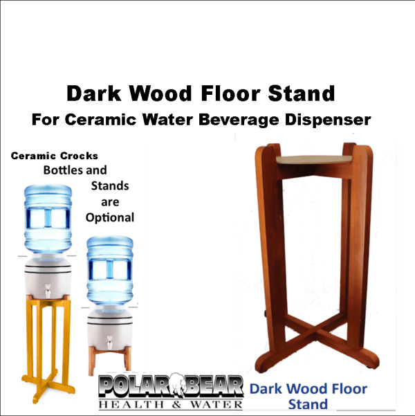 Wood Dark Floor Stand
