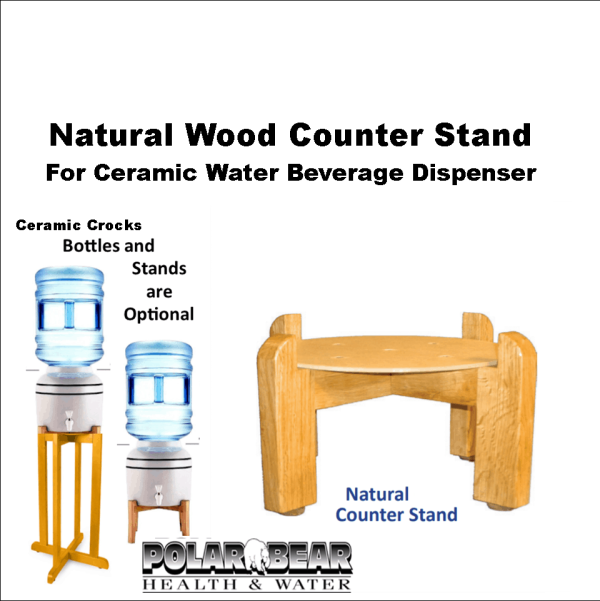 Wood Natural Counter Stand