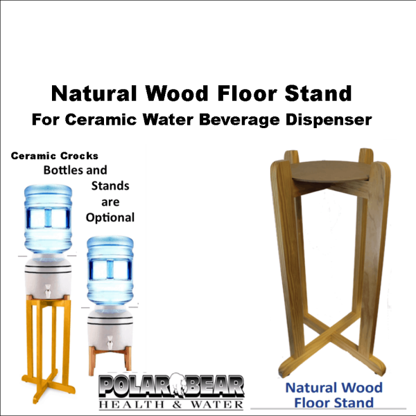 Wood Natural Floor Stand