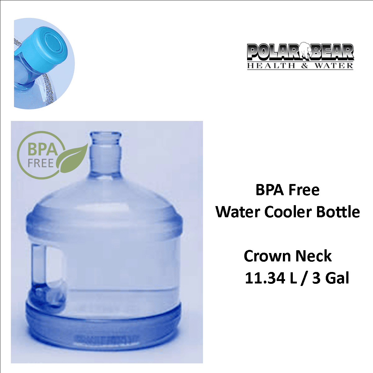BPA-Free 3 Gallon Bottle
