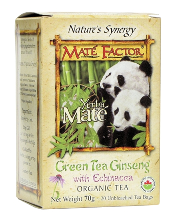 Mate Factor – Green Tea Ginseng – 20 bags