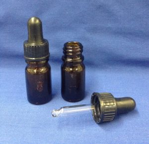 5 ml Amber bottle with dropper glass