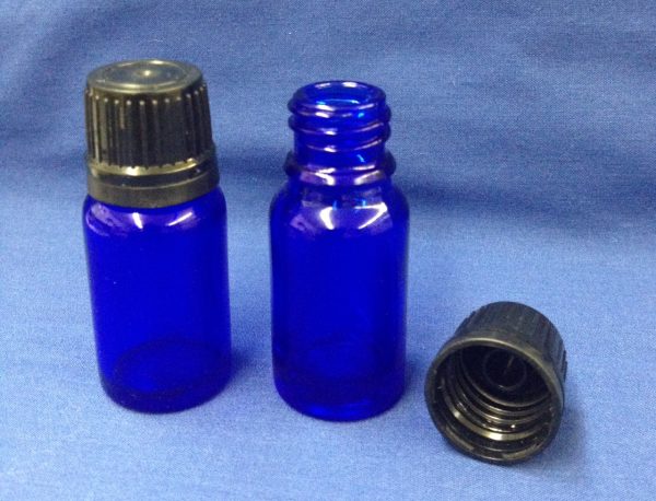 10 ml blue bottle glass with cap