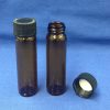 2 dram amber bottle glass with cap