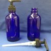 Bottle Blue Glass w Pump - 120 ml