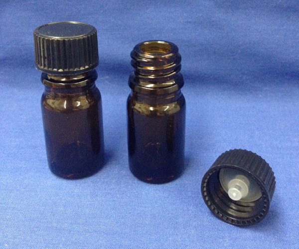5 ml amber bottle glass with cap