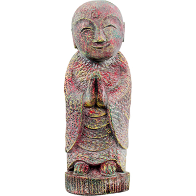 Statue Antique Jizo Buddha Lg #33708