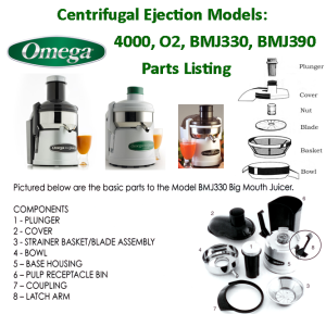 Parts Omega O2/4000/ BMJ