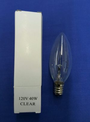 Lamp - clear bulb 40w long 7 cm