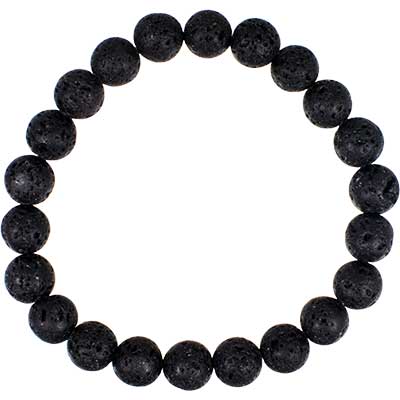 Gemstone Bracelet Lava Beads
