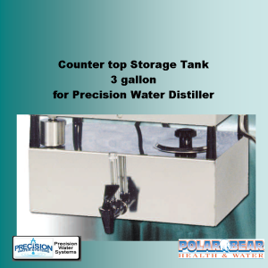 Insulation for 42D Series Polar Bear Water Distillers, Polar Bear Health &  Water
