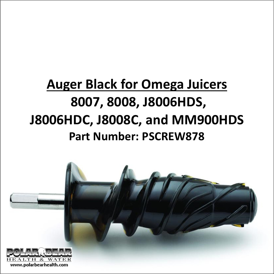 Omega Juicer Replacement Parts - Adjustable End Cap for Model Cnc80s, J8006HDS, J8006HDC, 8007, 8008, J8008C, Black