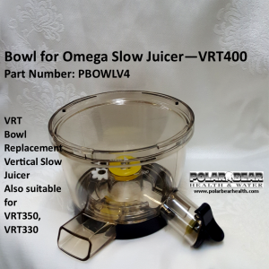REPLACEMENT PARTS for Omega VRT400 Masticating Juicer - Screen Container  Auger
