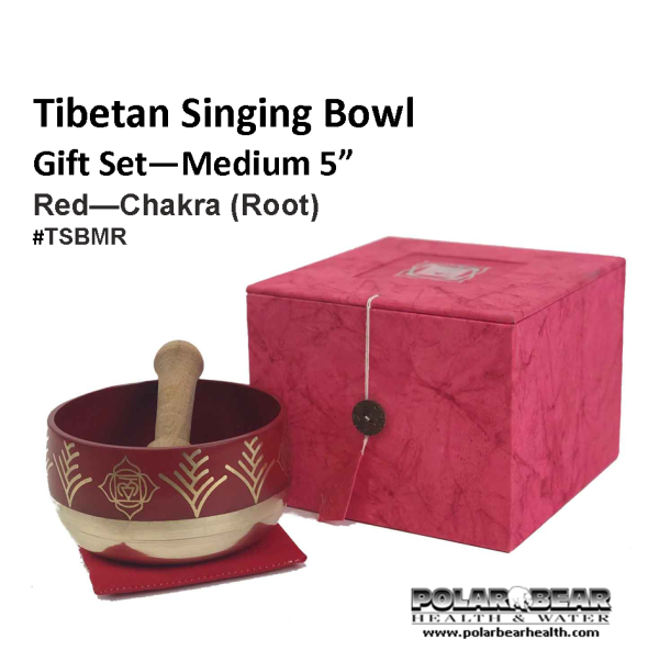 Singing Bowl Red Medium TSBMR