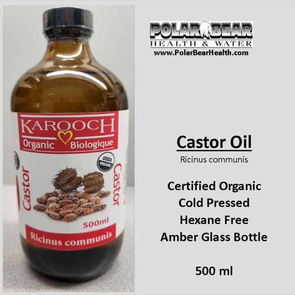 Castor Oil Organic Cold Pressed Hexane Free Glass 500 ml Polar Bear Castor Oil Organic Cold Pressed Hexane Free Glass 500 ml Polar Bear