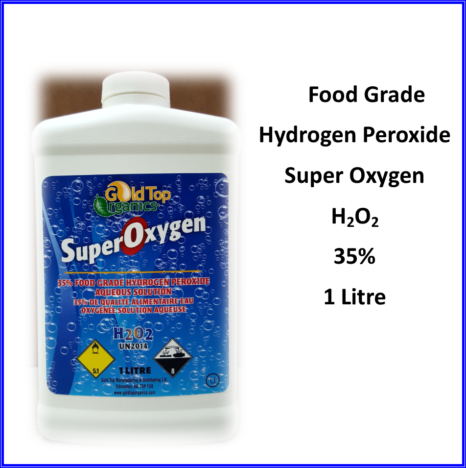 Hydrogen Peroxide 35% Food Grade 1 litre Gold Top