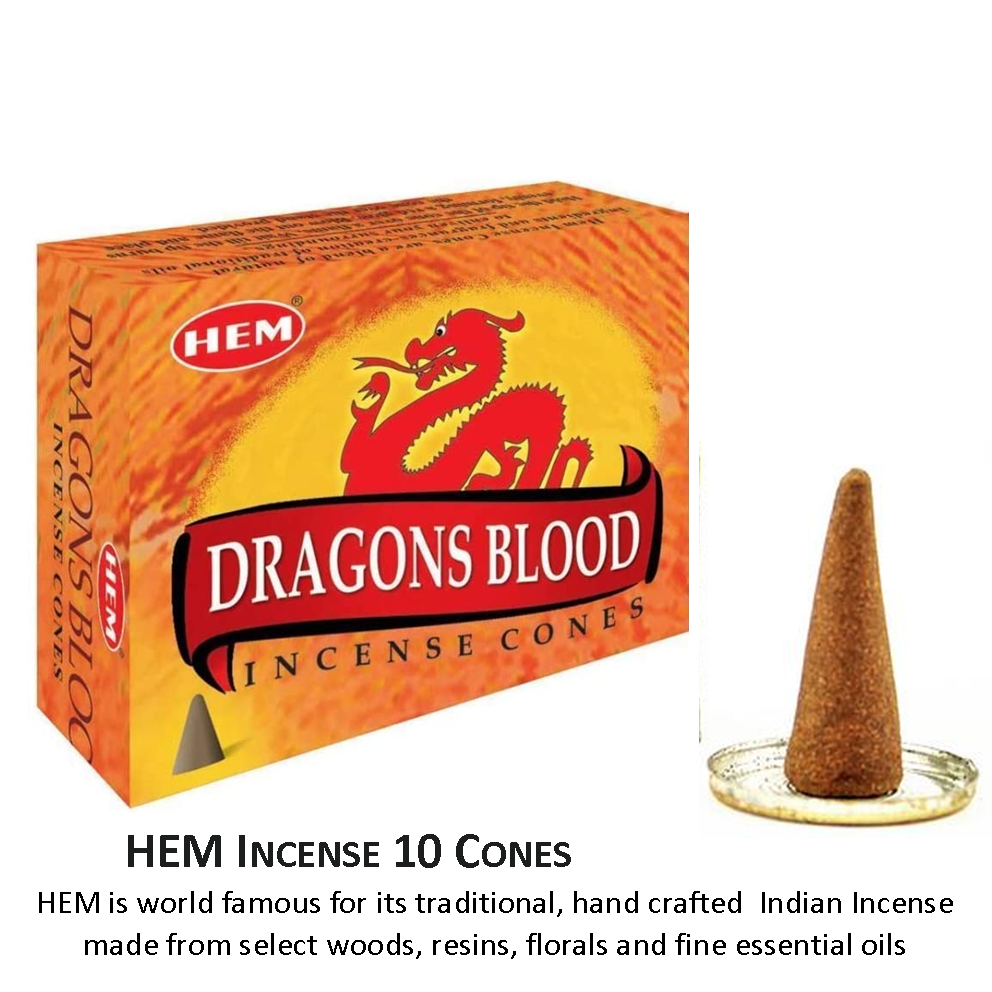 HEM 'Dragon's Blood' Incense Cones Z15 Insence! 