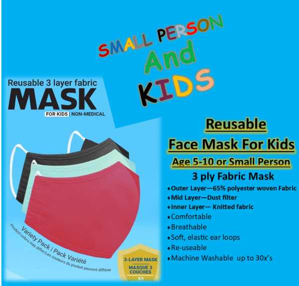 Face Masks kids 3 mulitpack