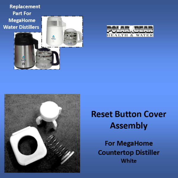 Reset button assembly white