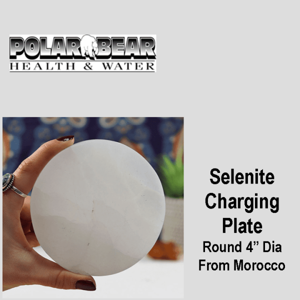 Selenite Round Charge Plate SCP2