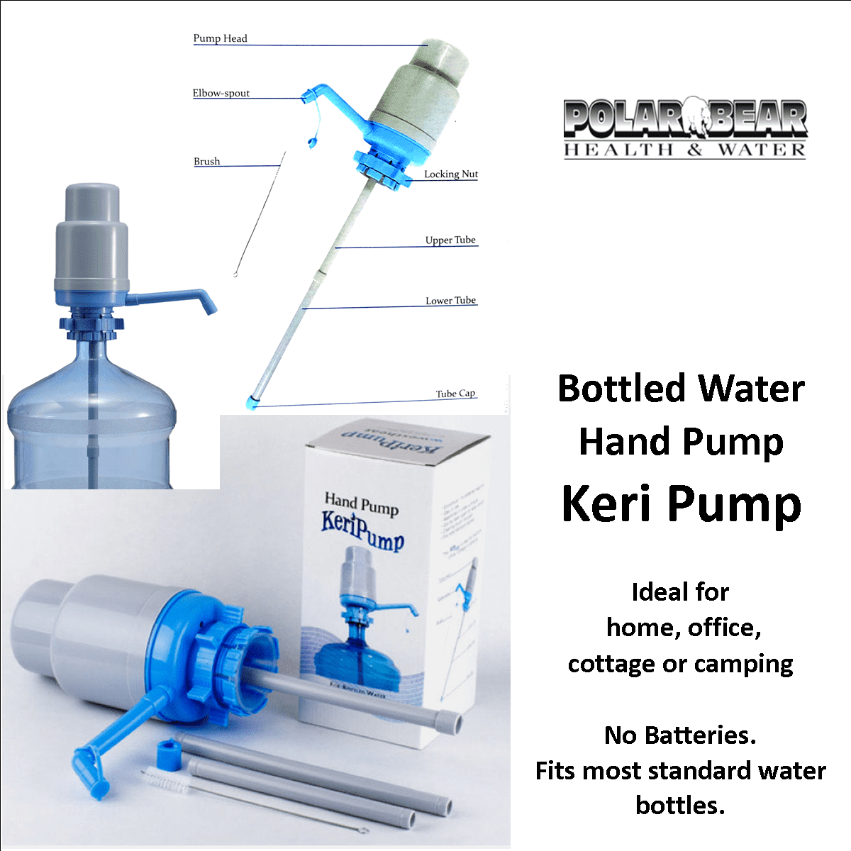Keri Manual Bottled Water Pump, Polar Bear Health & Water