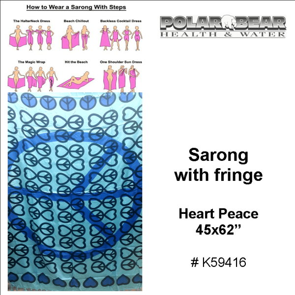Sarong Heart Peace K59416