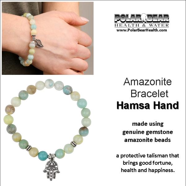 Bracelet amazonite Hamsa