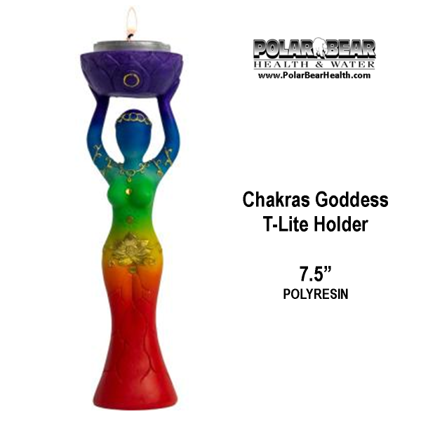 ChakraGoddess TLight Holder 32436