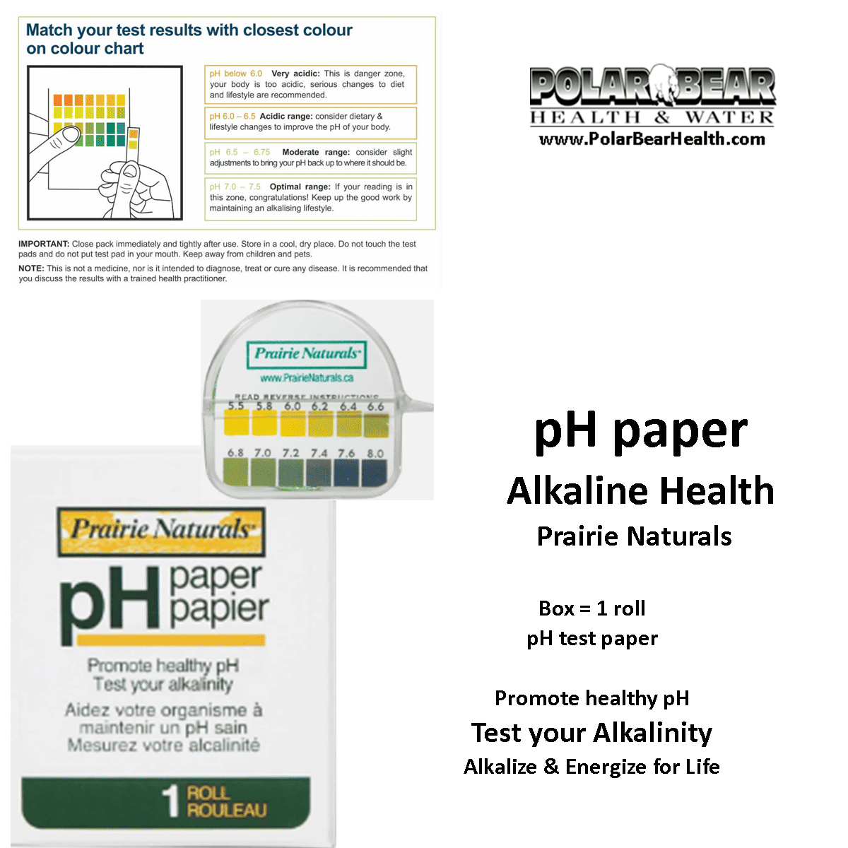 pH test paper roll