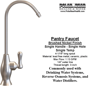 Faucet Puroflo Brush Nickel #FLR-575BN